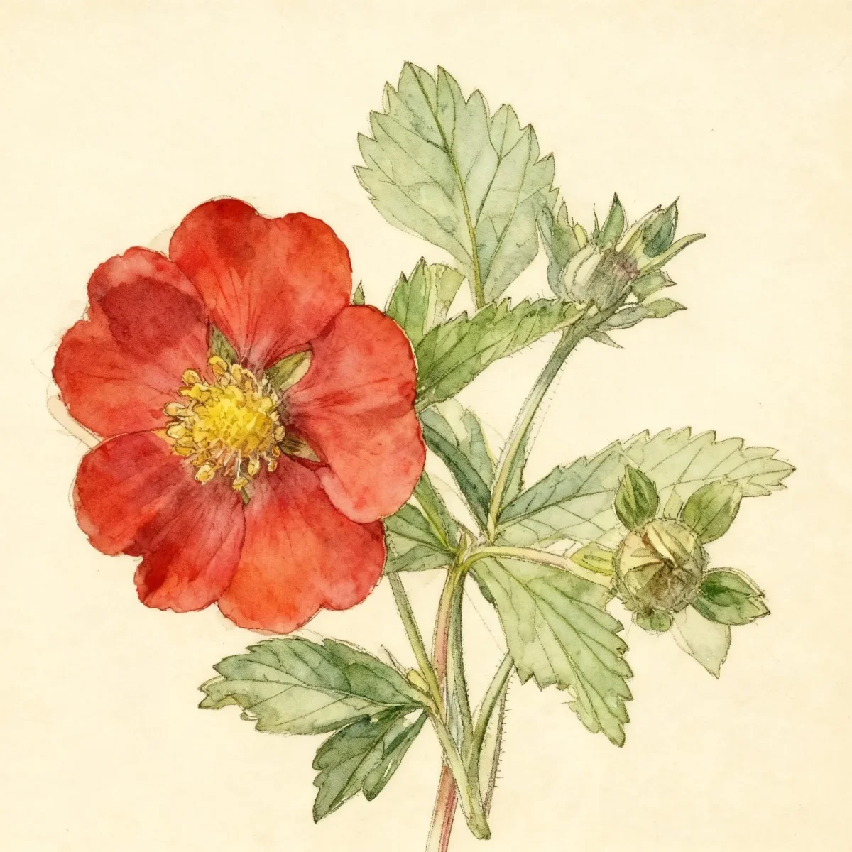 Cinquefoil (Potentilla 'Flamenco')