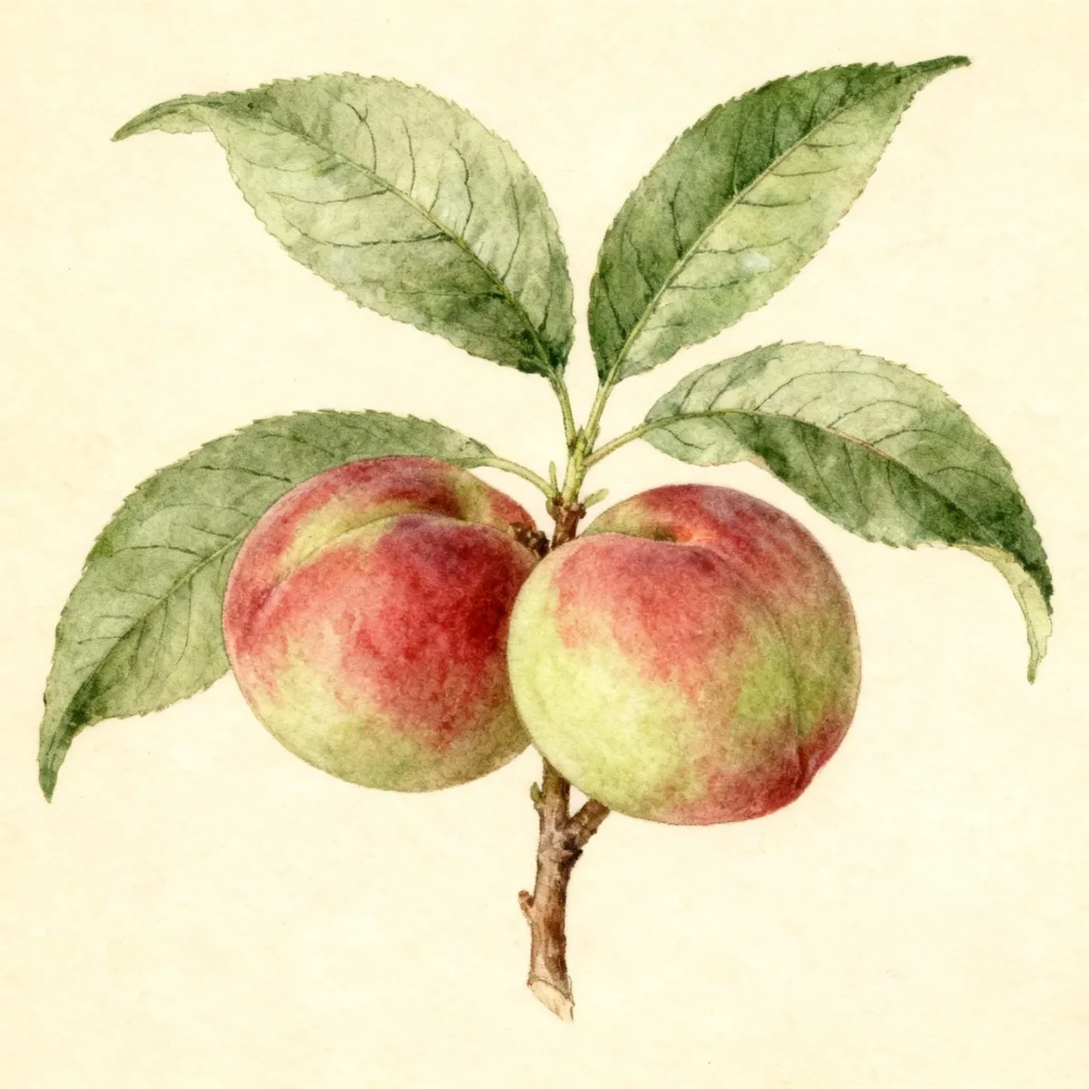 Dwarf nectarine (Prunus persica var. nectarina 'Mericrest')