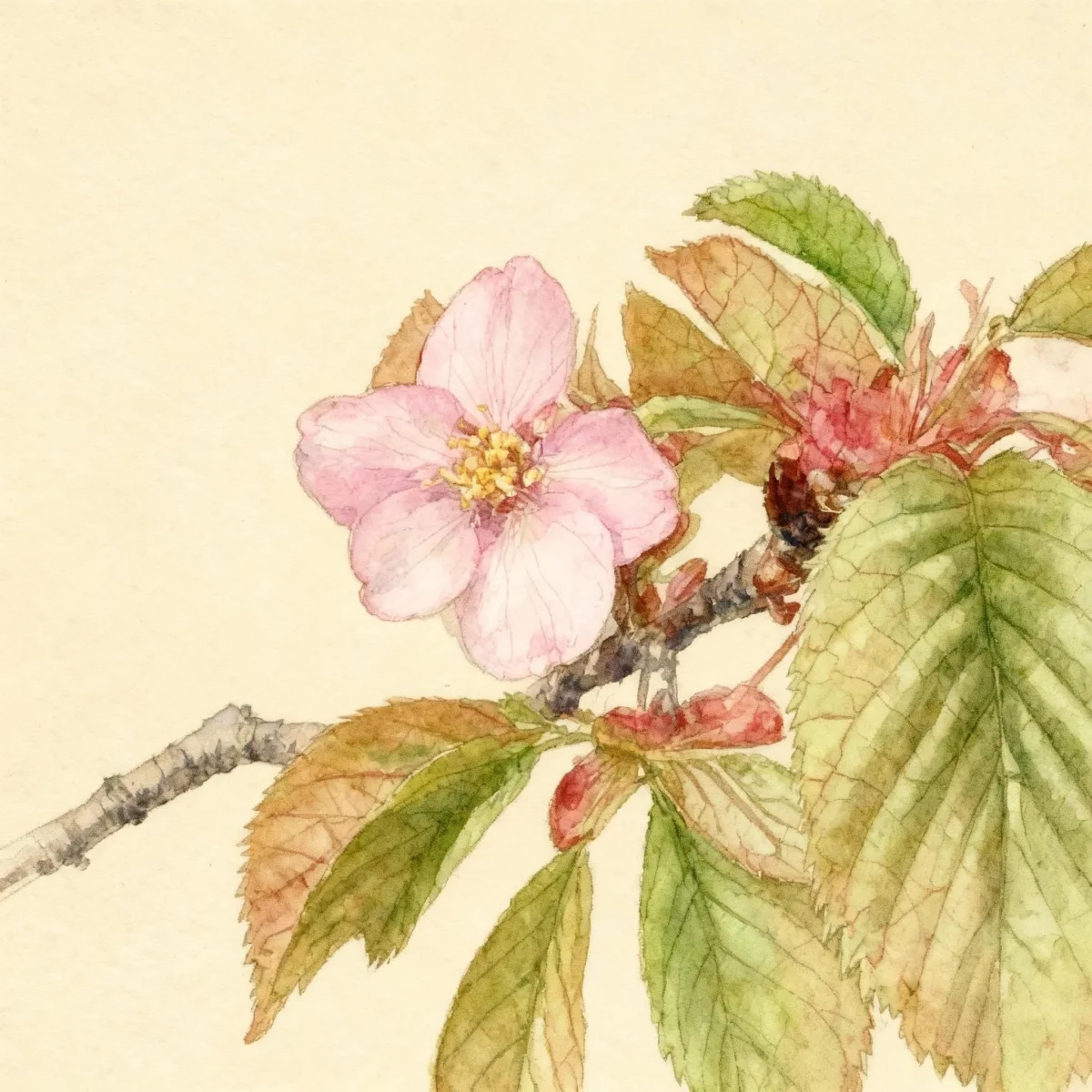 Sargent cherry (Prunus sargentii 'Columnaris')