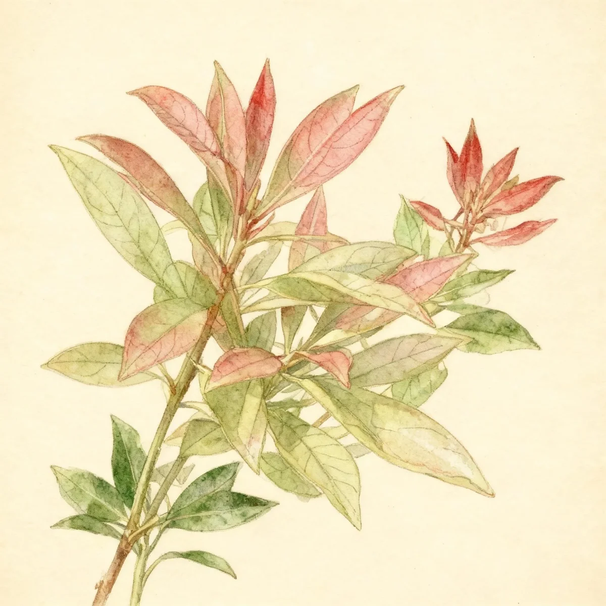 Lily of the valley bush (Pieris 'Forest Flame')