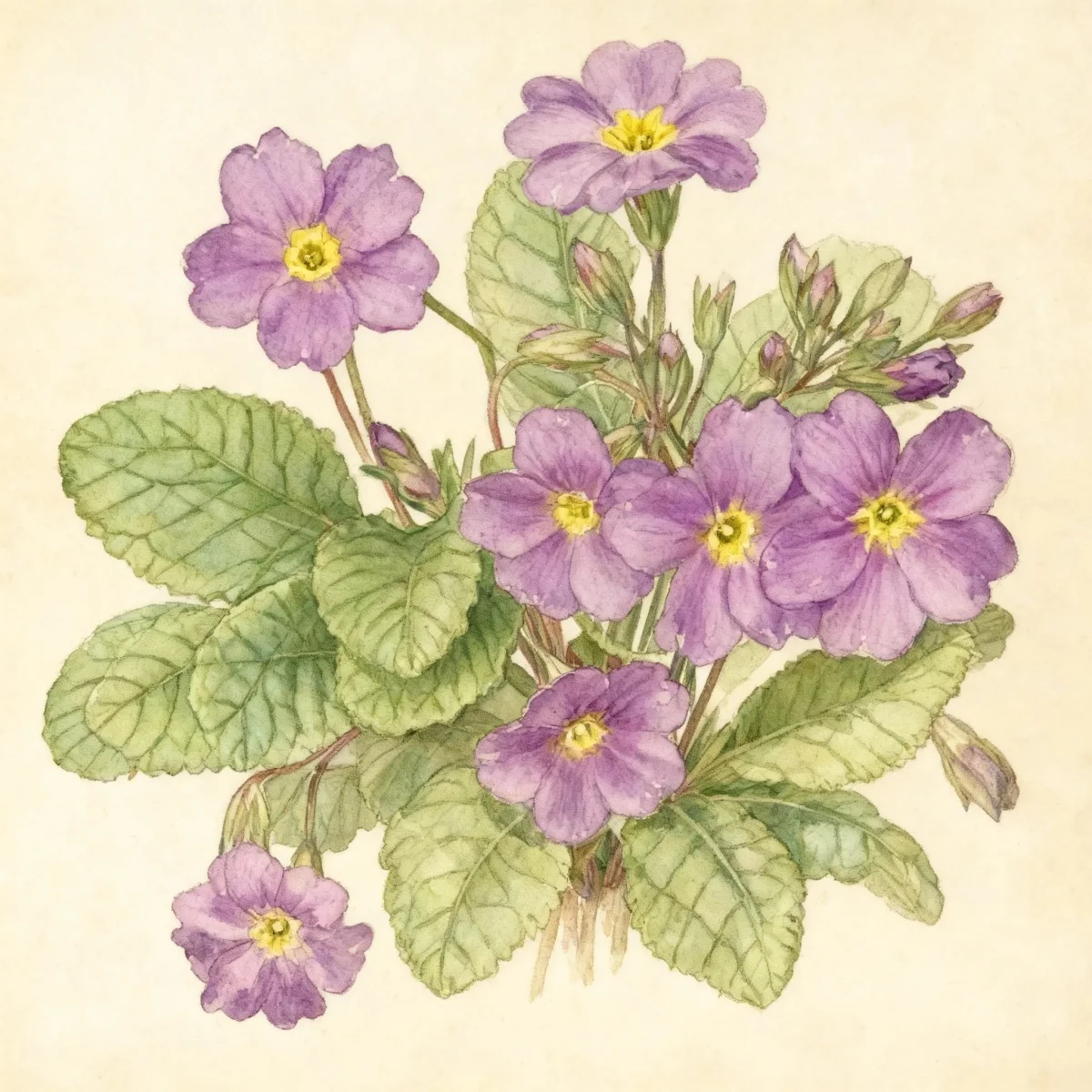 Pruhonicensis hybrid primula (Primula 'Wanda')