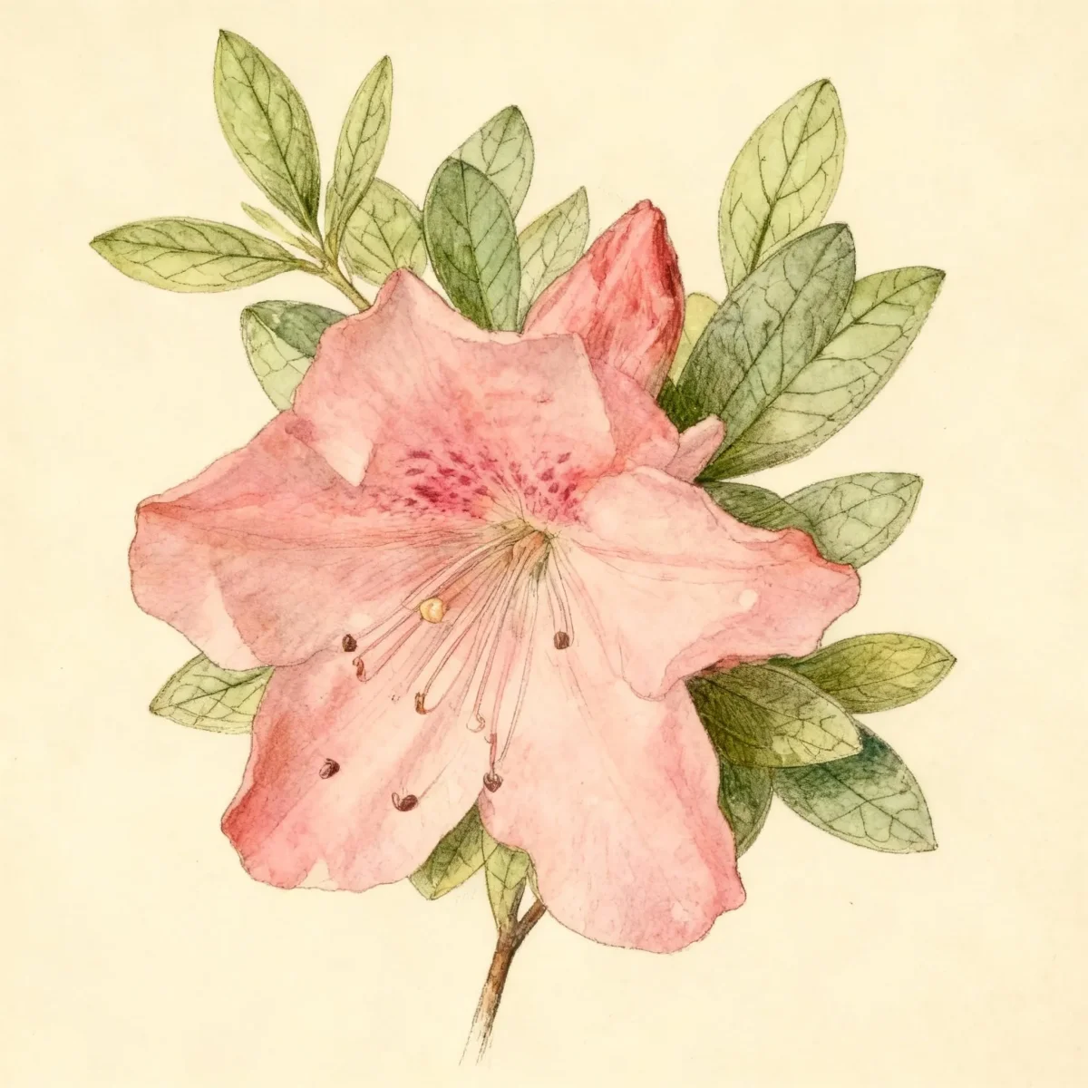 Azalea (Rhododendron 'Hilda Niblett')