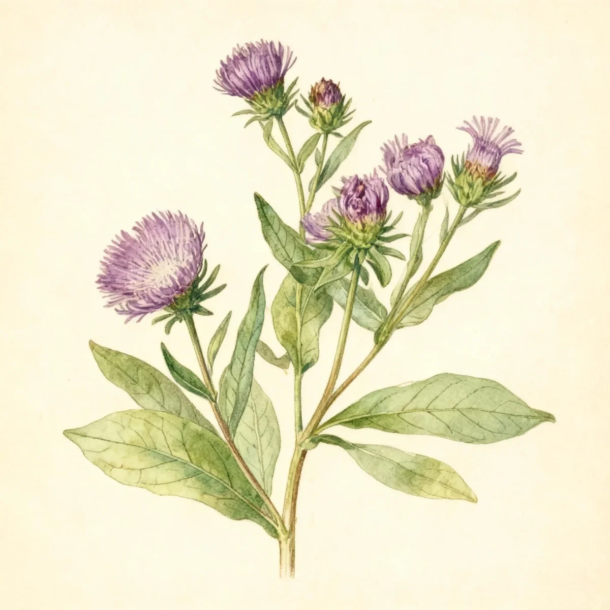 Stokes' aster (Stokesia laevis 'Purple Parasols')