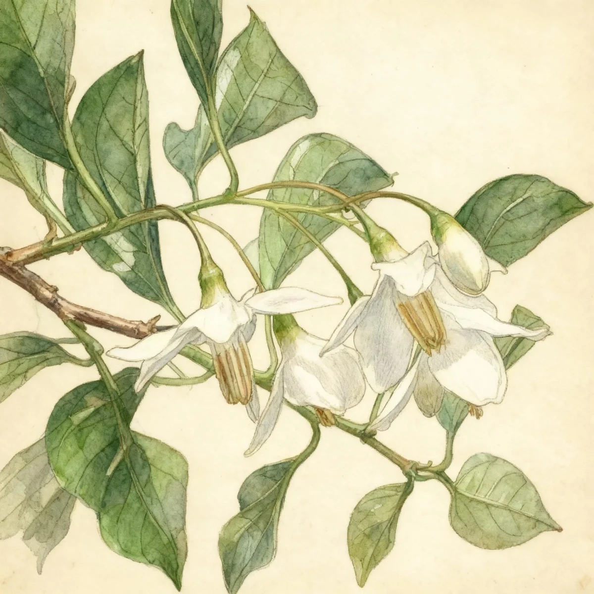 Japanese snowbell (Styrax japonicus 'Carillon')