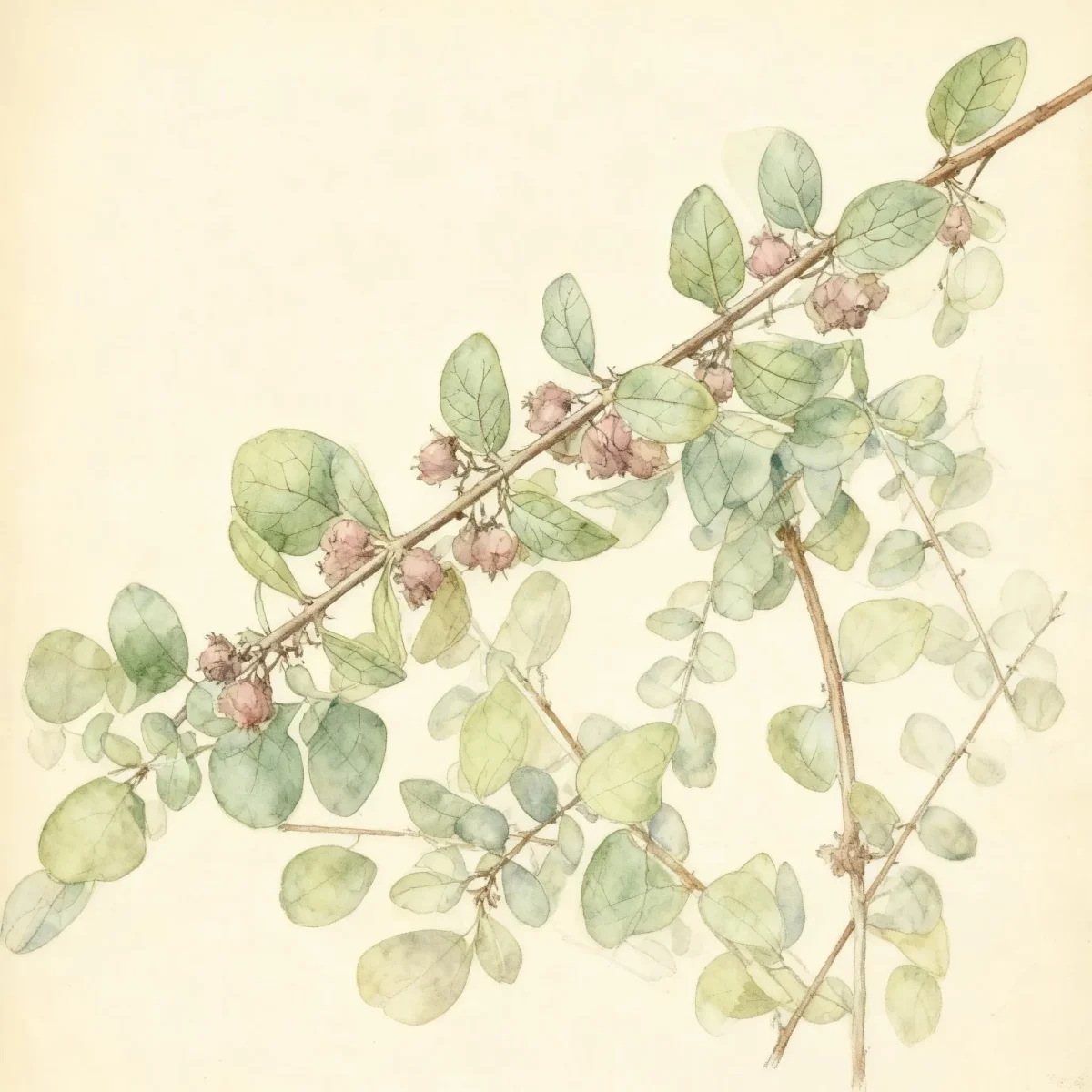 Snowberry (Symphoricarpos × chenaultii 'Hancock')