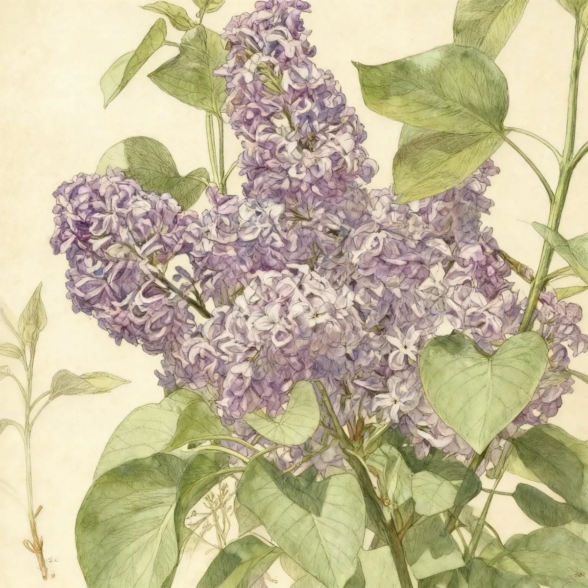 Common lilac (Syringa vulgaris 'Wedgwood Blue')