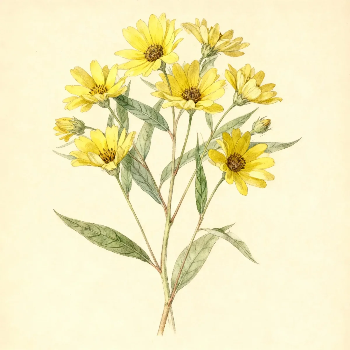 Willow-leaved sunflower (Helianthus salicifolius 'First Light')