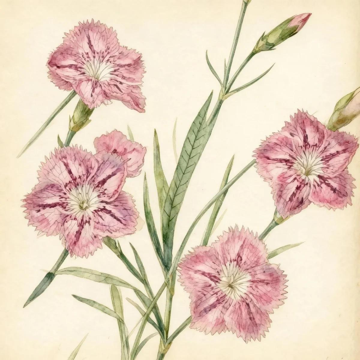 Pink (Dianthus 'Painted Beauty')