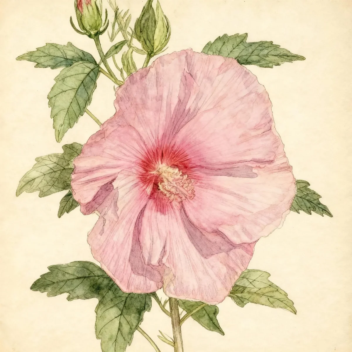 Hardy hibiscus (Hibiscus 'Fantasia')