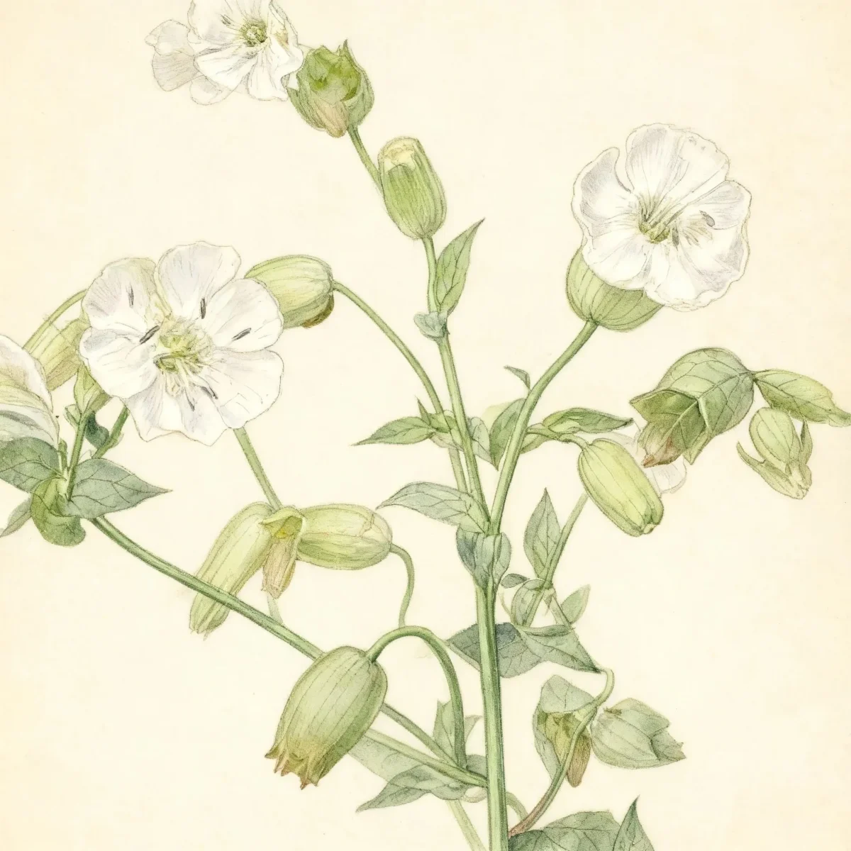 Campion (Silene uniflora 'Robin Whitebreast')