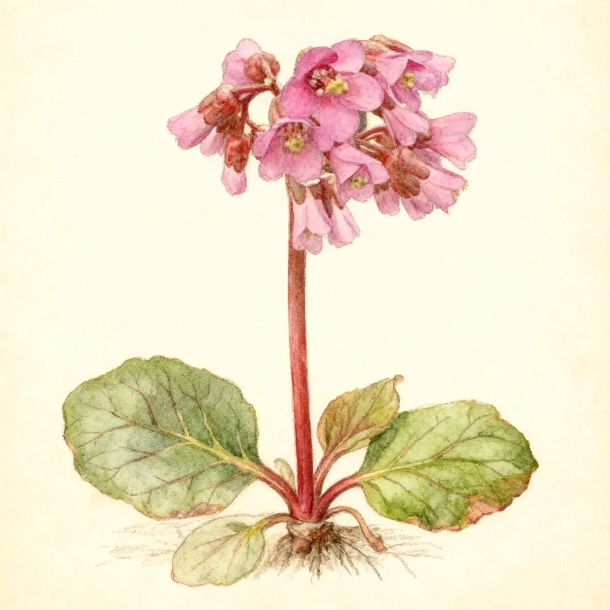 Pigsqueak (Bergenia cordifolia 'Winterglut' WINTER GLOW)