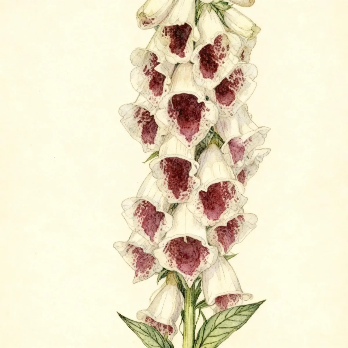 Common foxglove (Digitalis purpurea 'Pam's Choice')