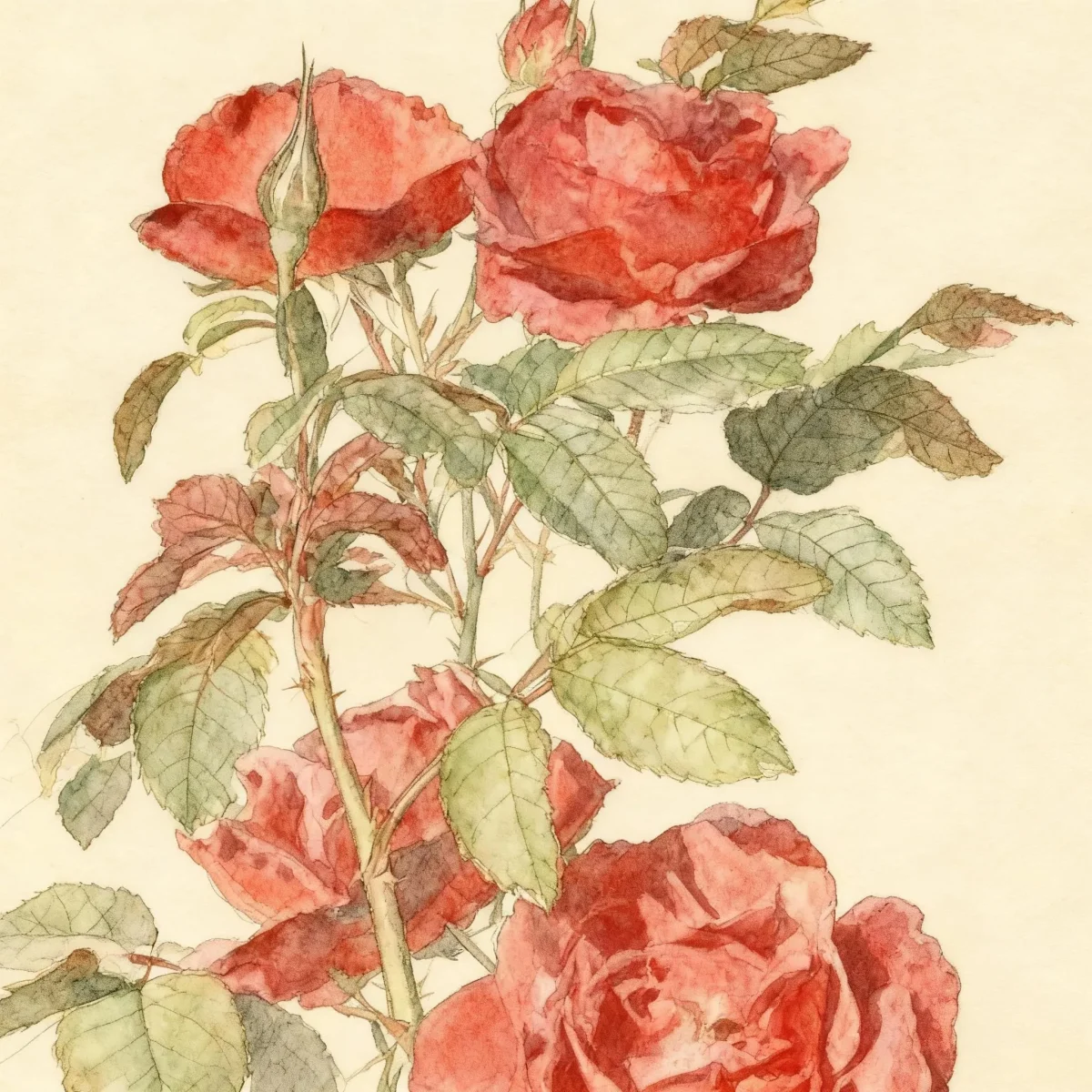 Floribunda rose (Rosa 'Wekpaltlez' HOT COCOA)