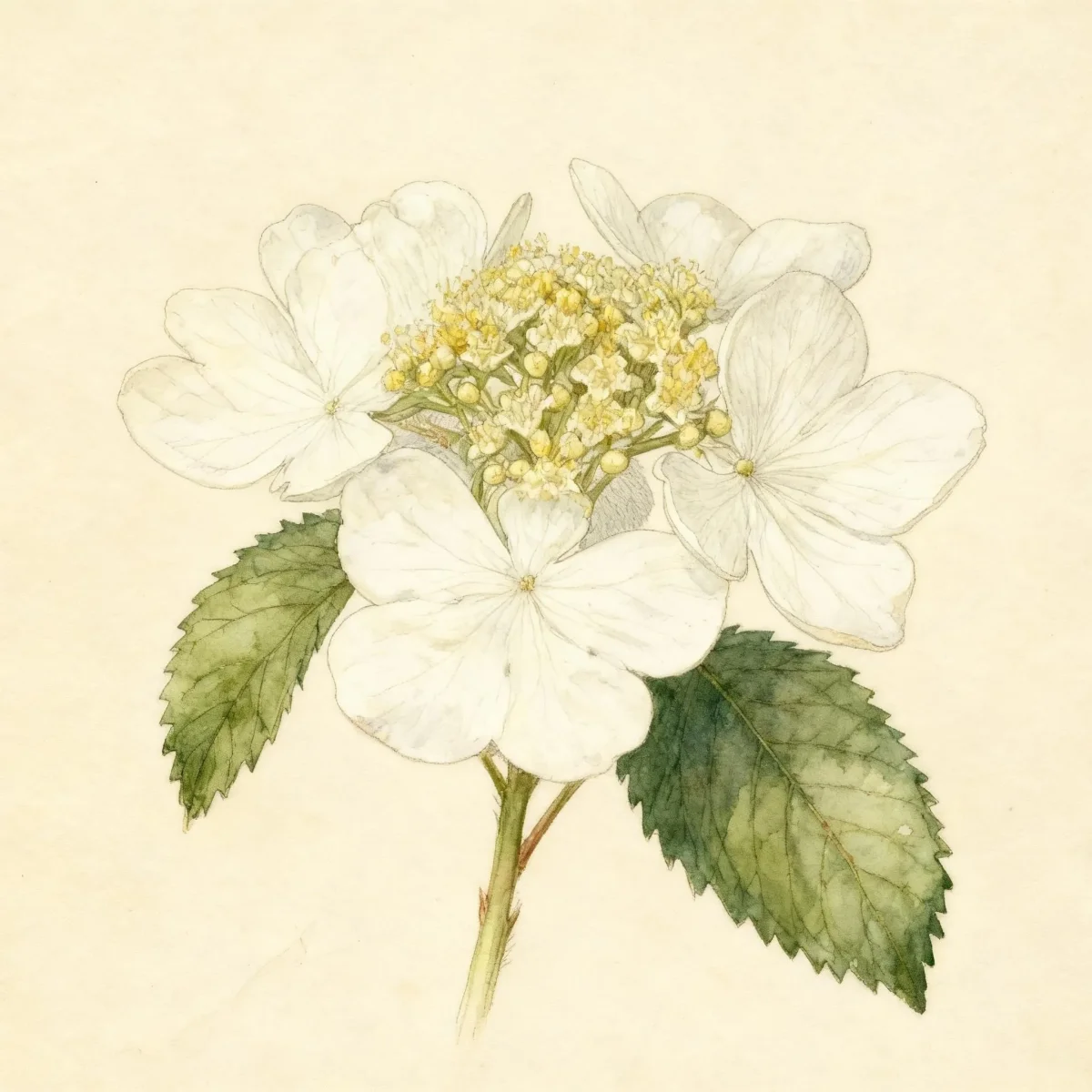 Doublefile viburnum (Viburnum plicatum f. tomentosum 'Shoshoni')