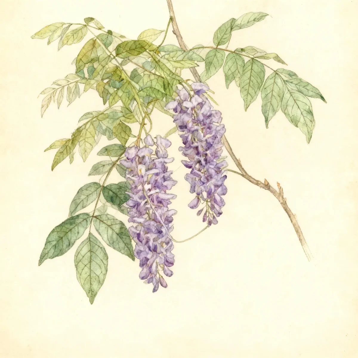 Japanese wisteria (Wisteria floribunda 'Texas Purple')