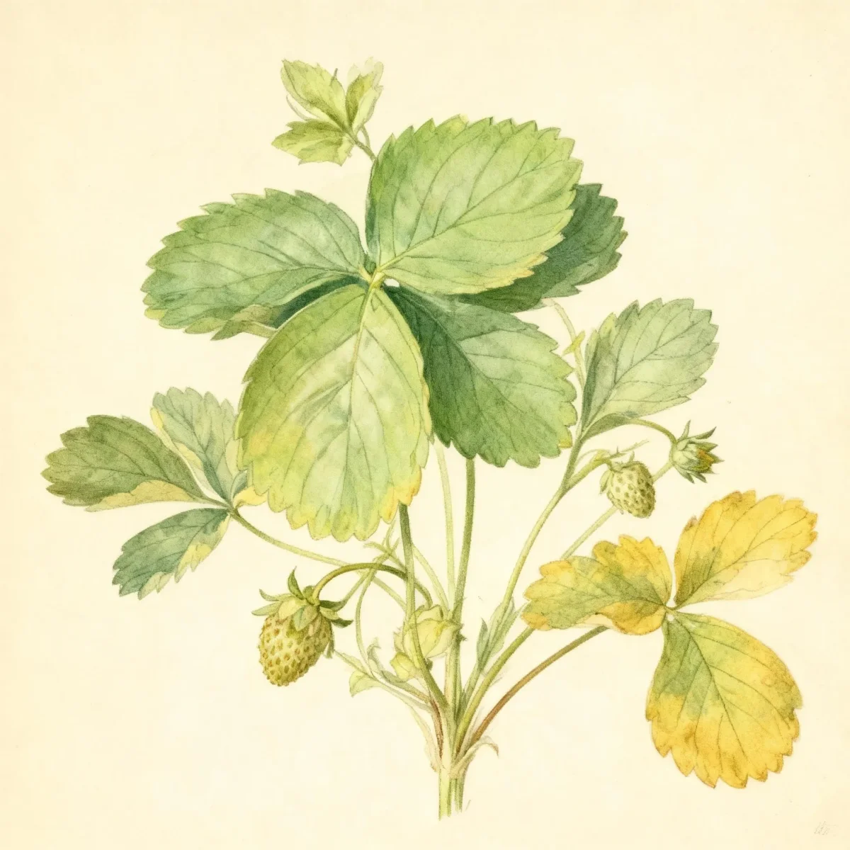 Junebearing strawberry (Fragaria × ananassa 'Honeoye')