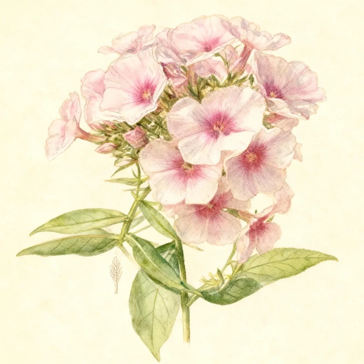 Garden phlox (Phlox paniculata 'Bright Eyes')