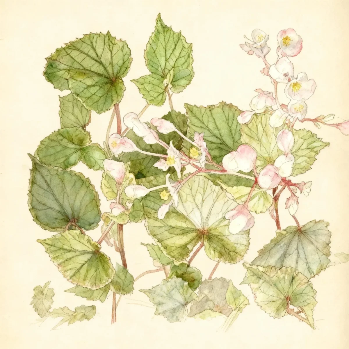 Hardy begonia (Begonia grandis 'Wildwood Premier')