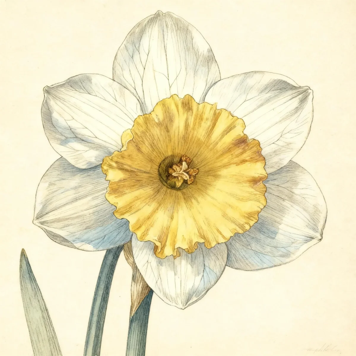 Large-cupped daffodil