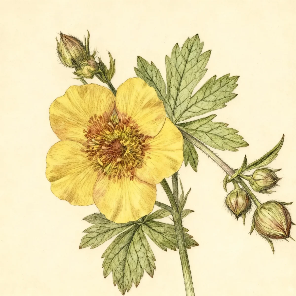Avens (Geum 'Cherry Cordial')