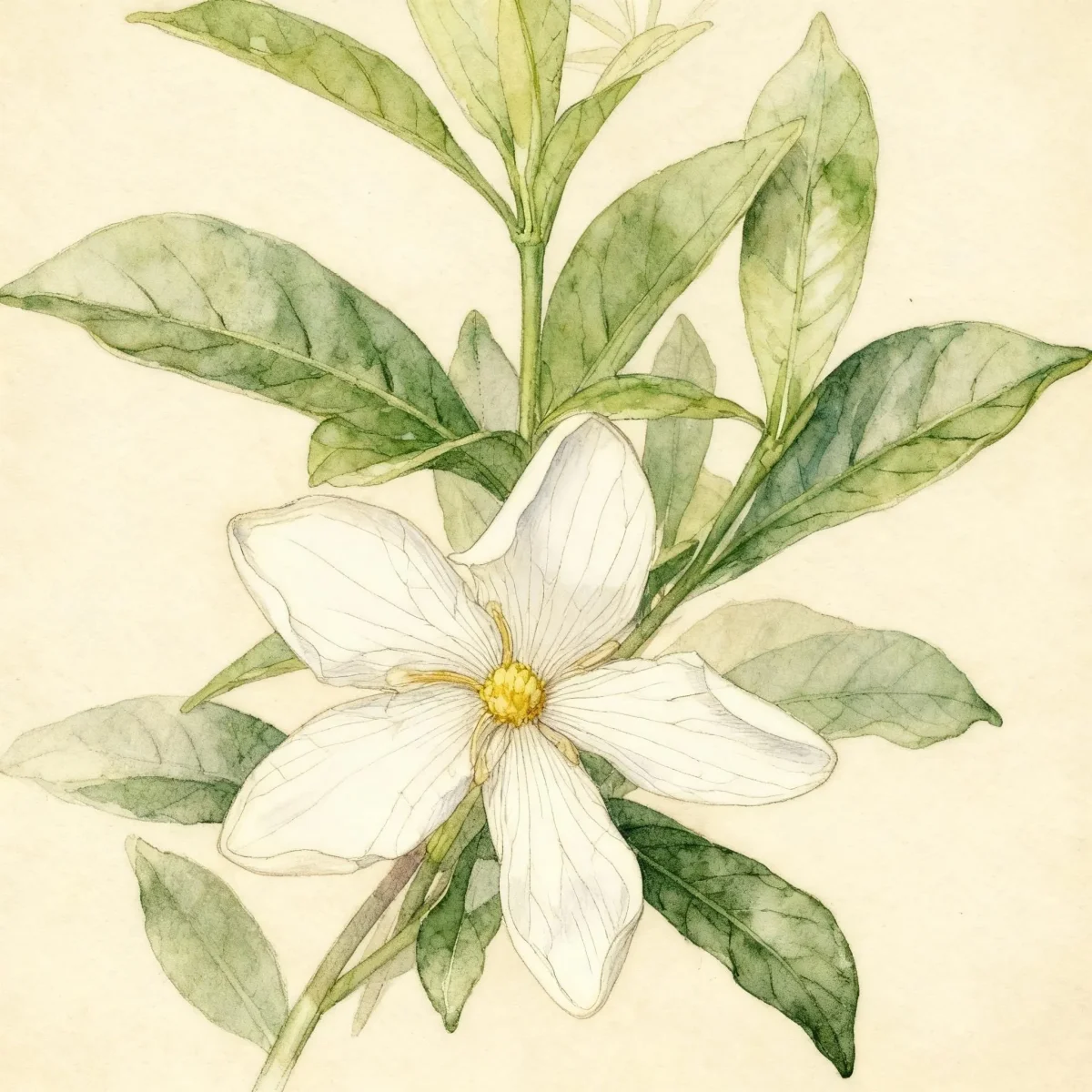 Gardenia (Gardenia jasminoides 'Shooting Star')