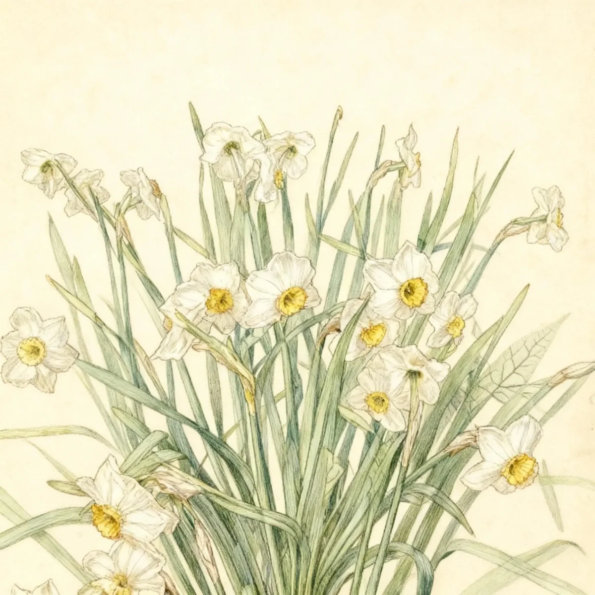 Poeticus daffodil (Narcissus 'Milan')