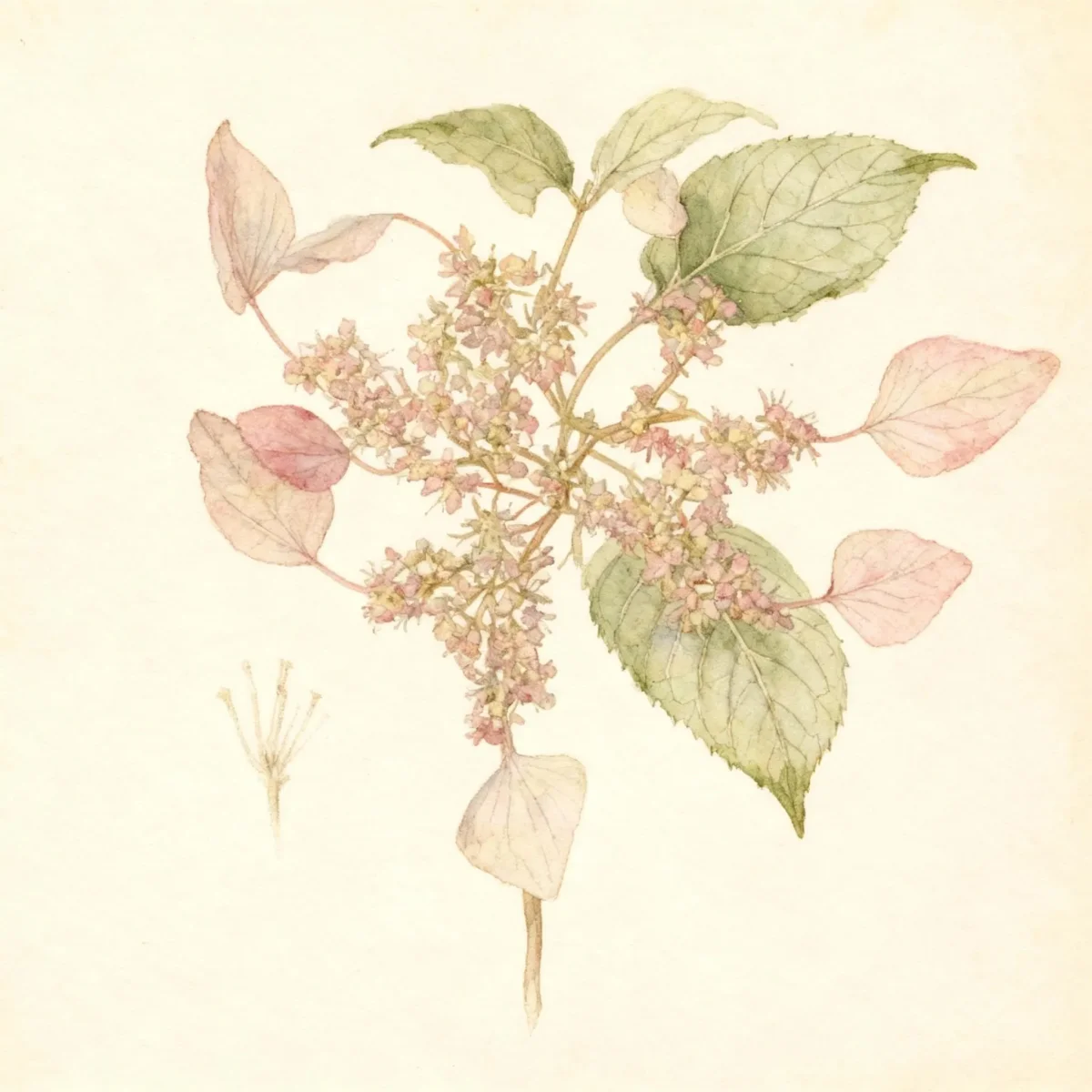 Japanese hydrangea vine (Schizophragma hydrangeoides 'Roseum')