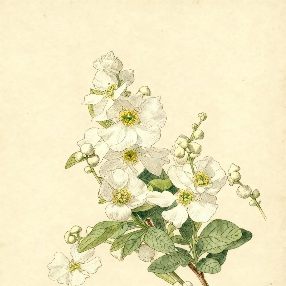 Pearlbush (Exochorda serratifolia 'Northern Pearls')