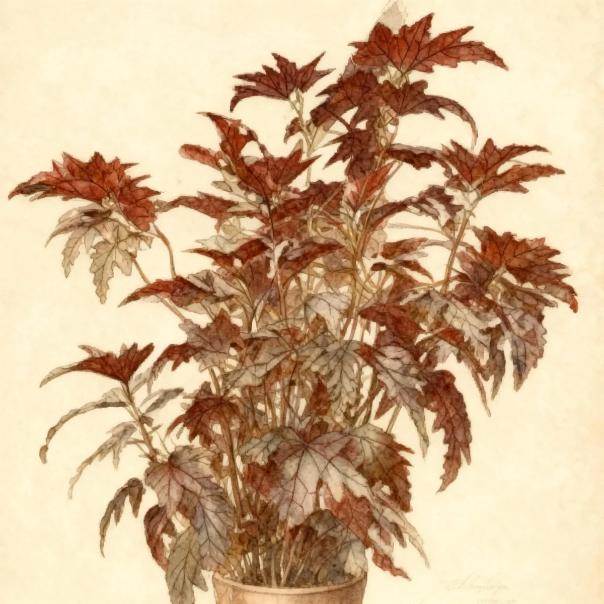 Angelwing begonia (Begonia 'Sophia')