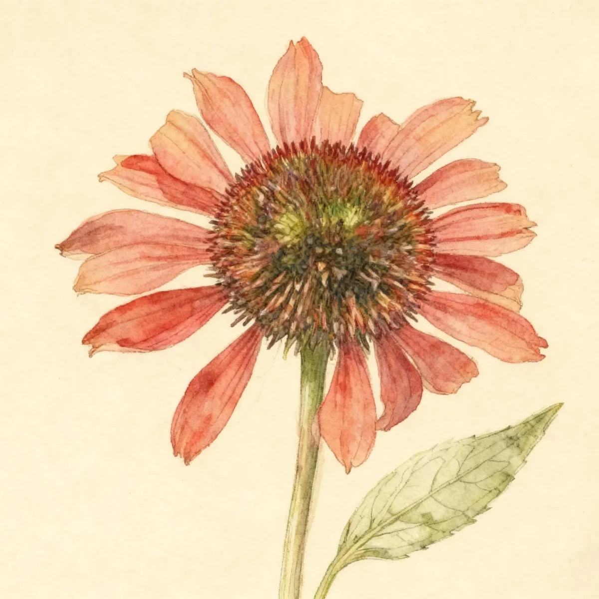 Coneflower (Echinacea 'Firebird')
