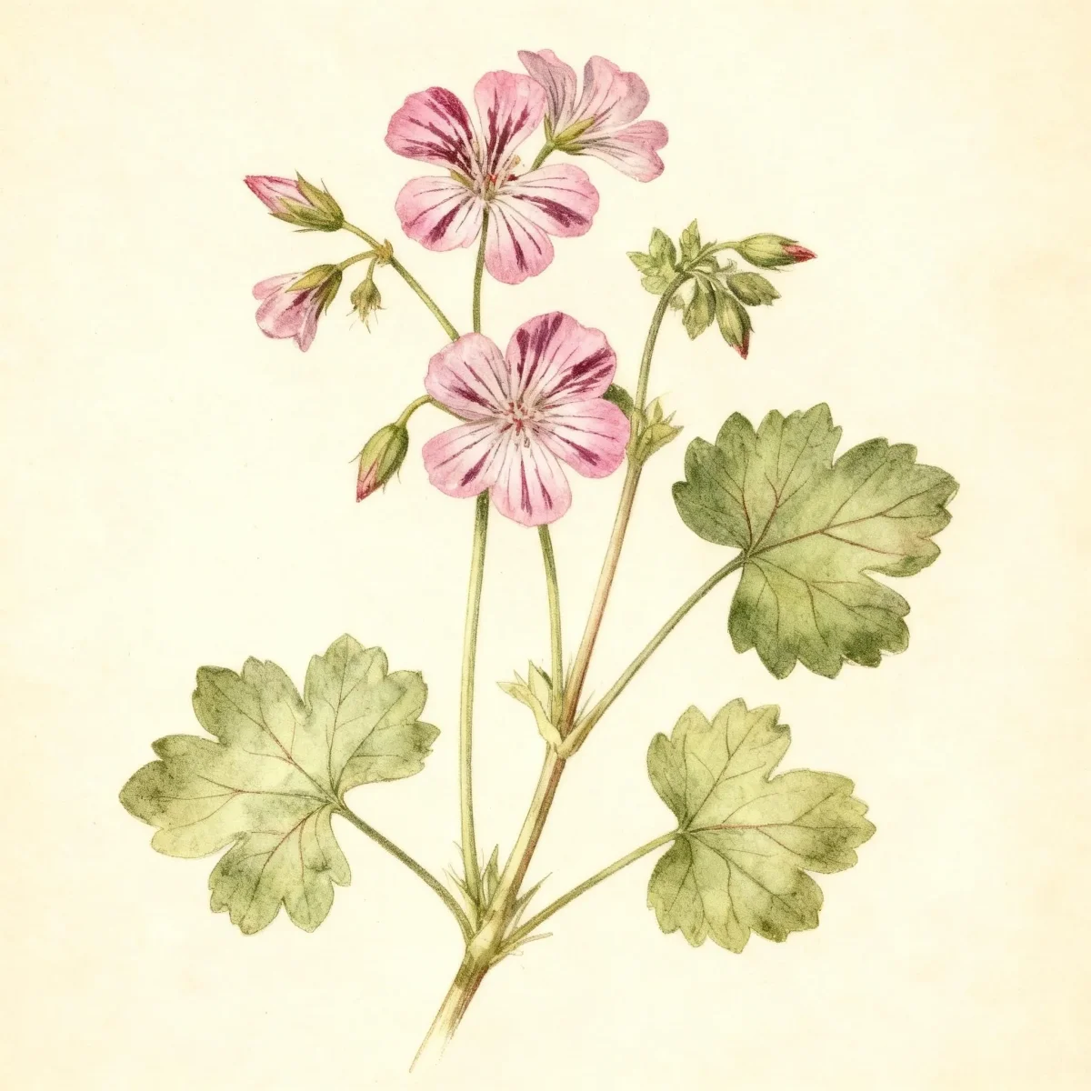 Geranium (Geranium albanum 'Pink and Stripes')