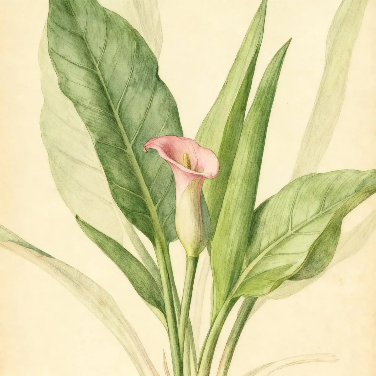 Calla lily (Zantedeschia 'Rubylite Pink Ice')