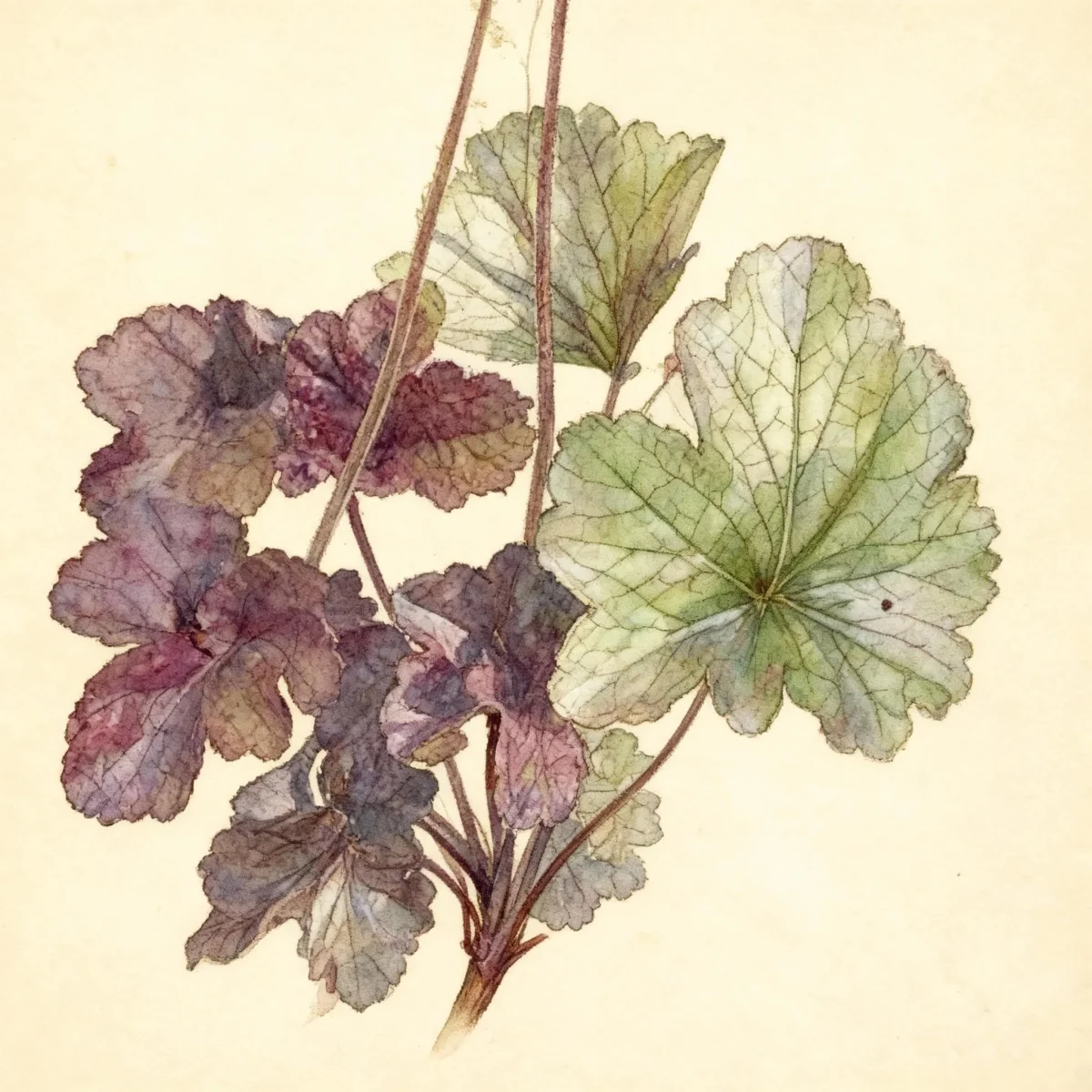 Coral bells (Heuchera 'Obsidian')