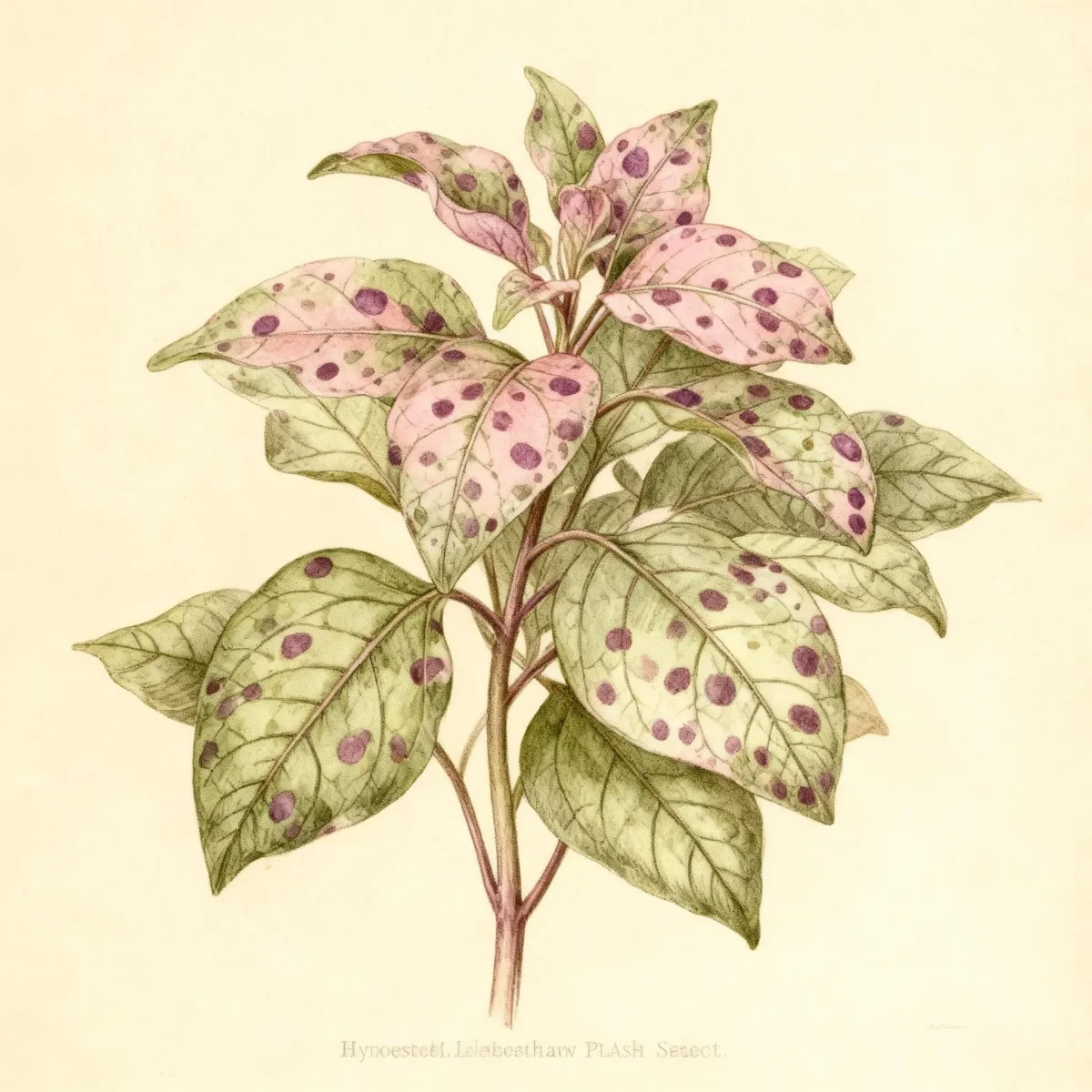 Polka dot plant (Hypoestes phyllostachya SPLASH SELECT PINK)