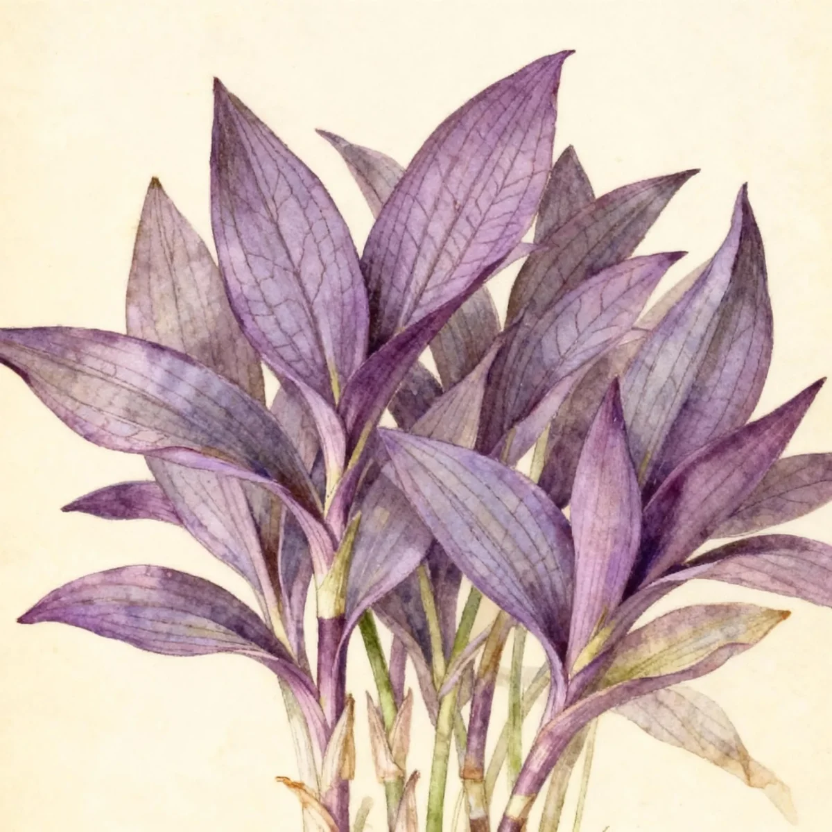 Spider lily (Tradescantia pallida 'Purpurea')