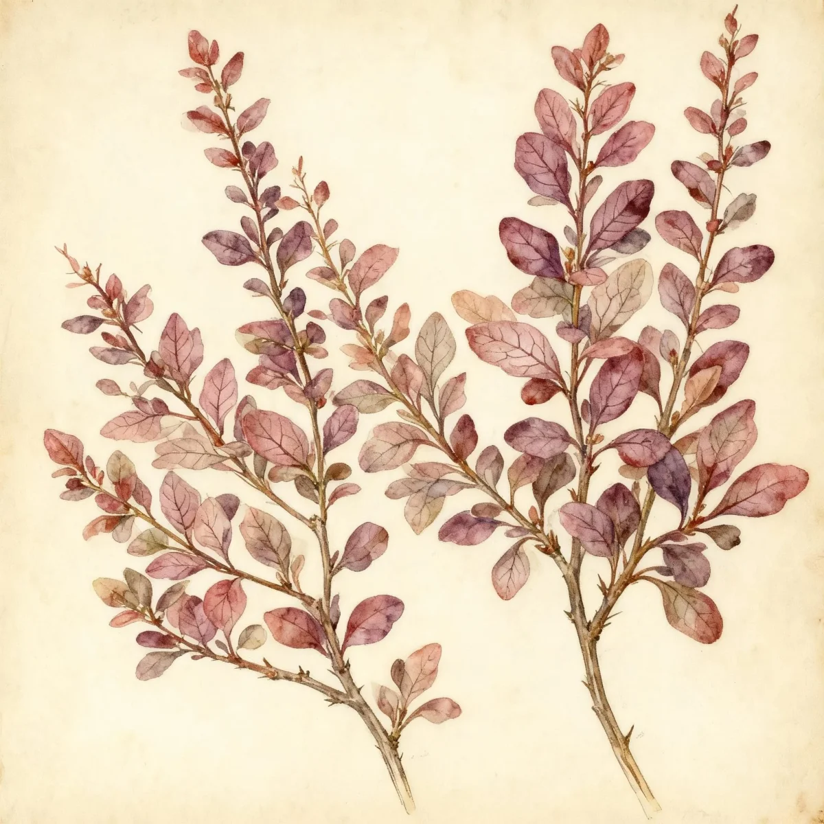 Japanese barberry (Berberis thunbergii f. atropurpurea 'Atropurpurea Nana')