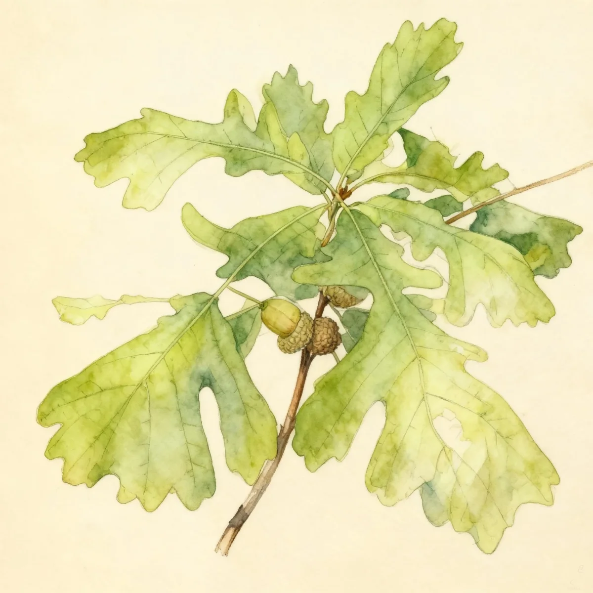 Oak (Quercus × schuettei)