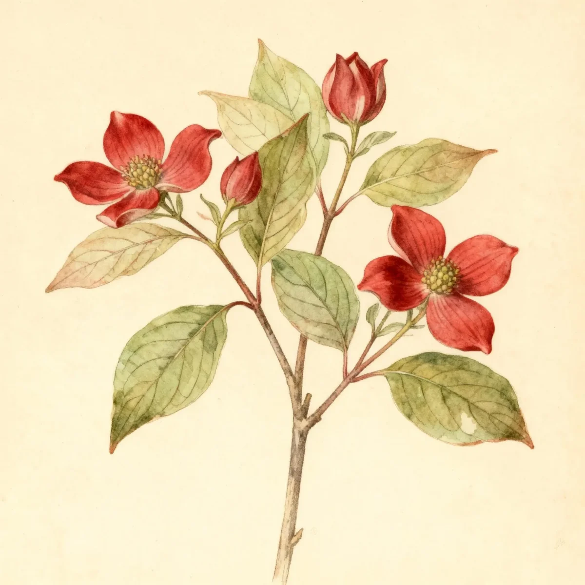 Flowering dogwood (Cornus florida 'Red Pygmy')