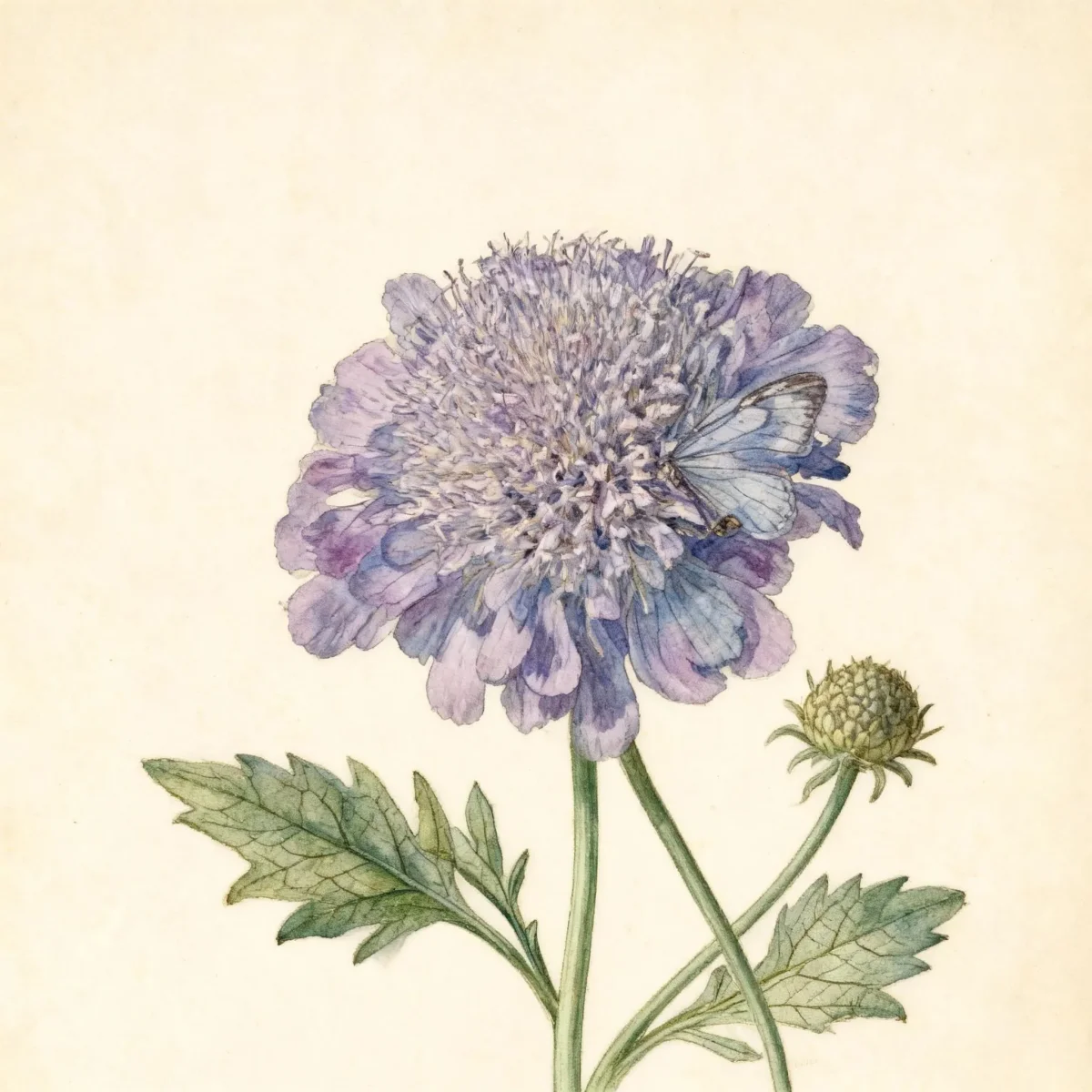 Pincushion flower (Scabiosa 'Butterfly Blue')