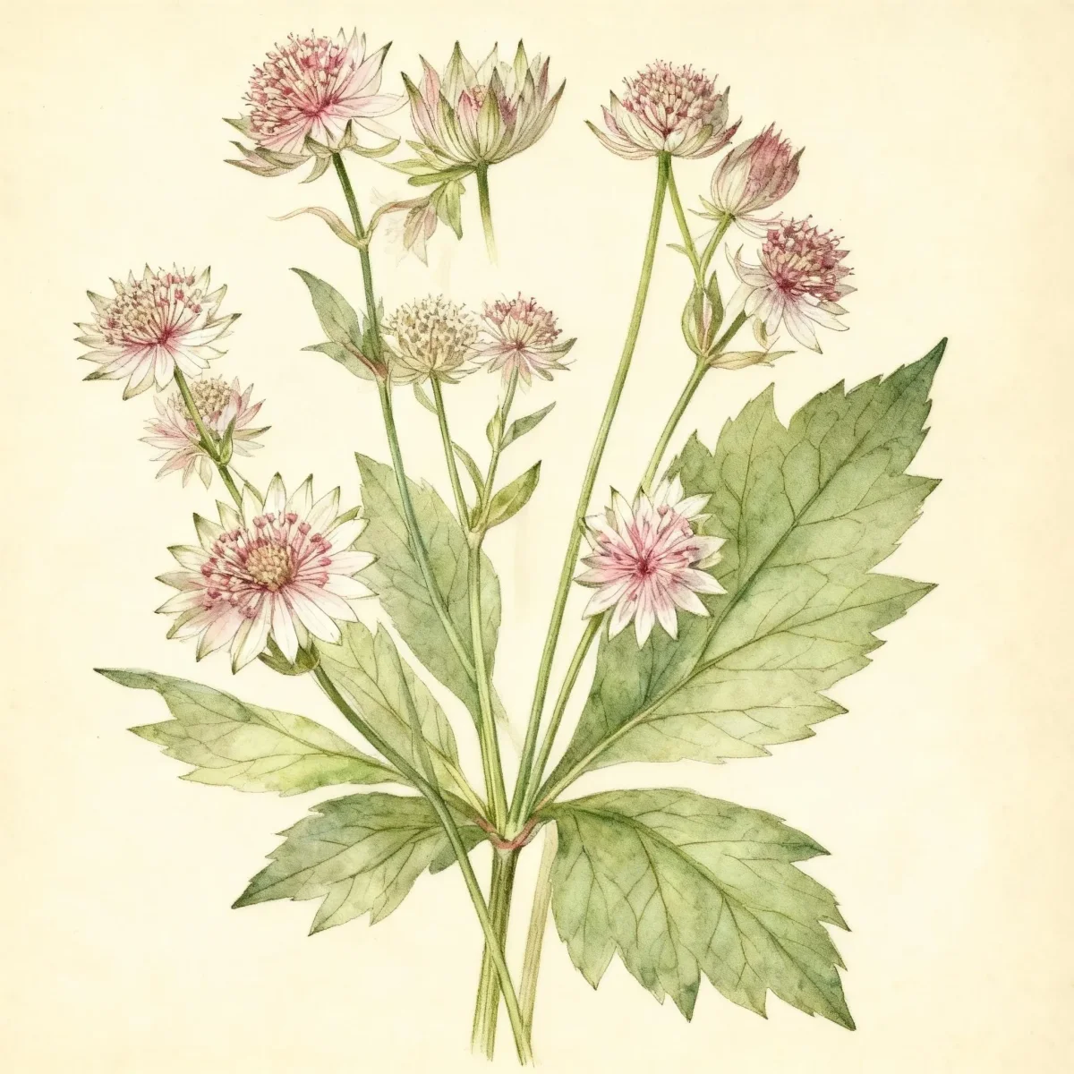 Masterwort (Astrantia major 'Roma')
