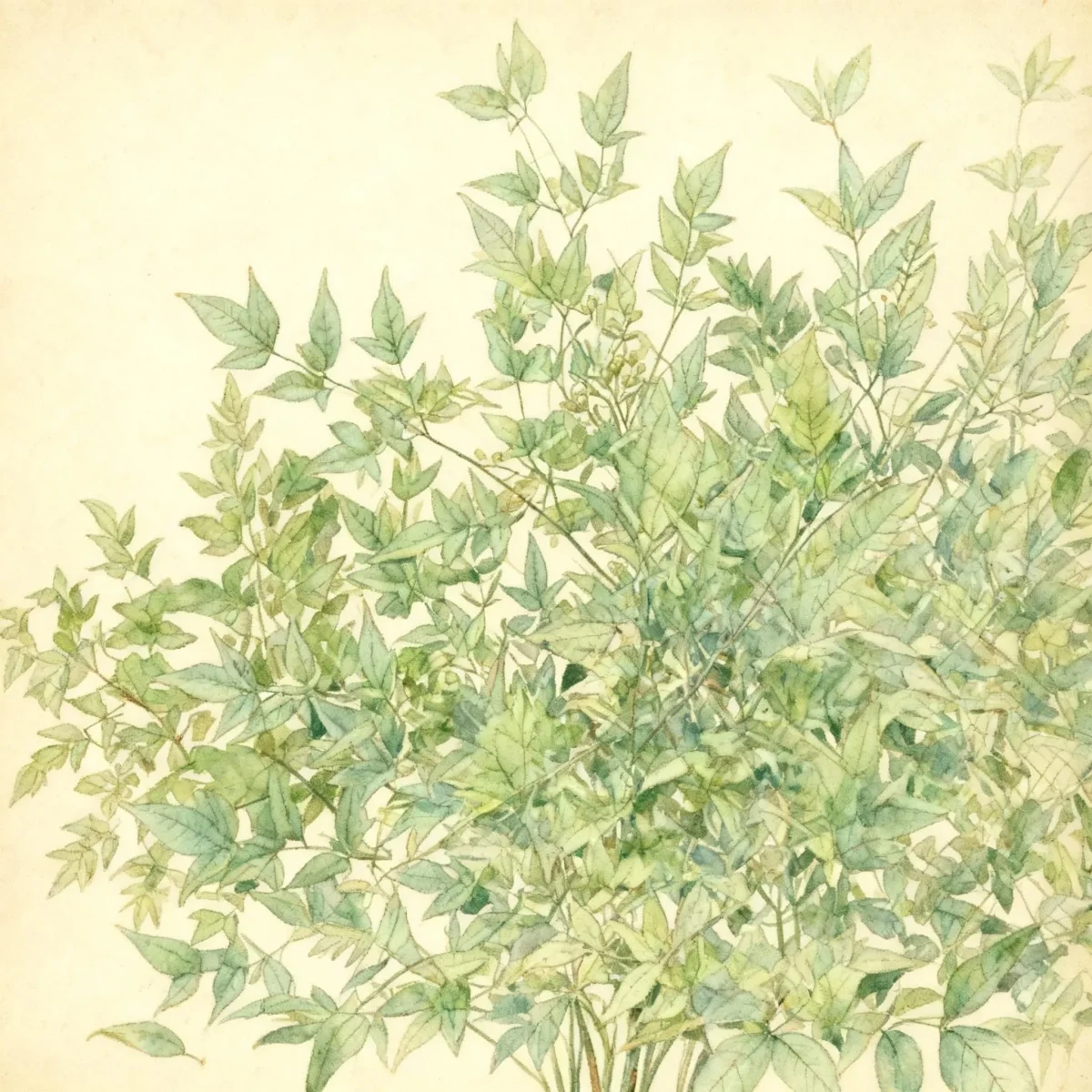 Heavenly bamboo (Nandina domestica 'Pygmaea')