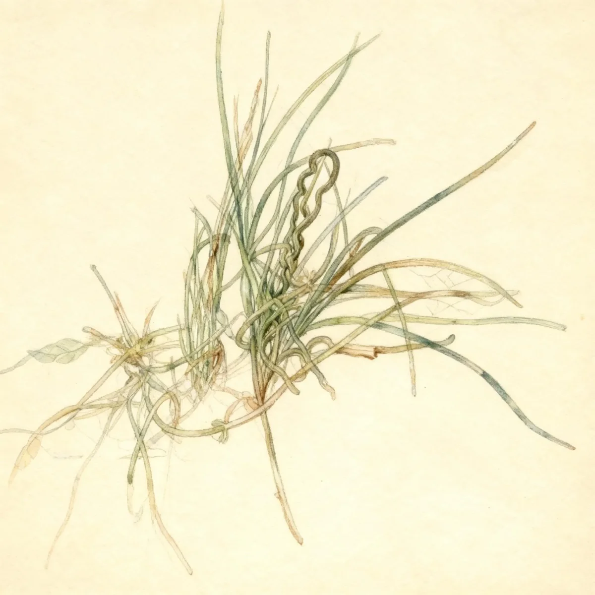 Corkscrew rush (Juncus effusus f. spiralis)