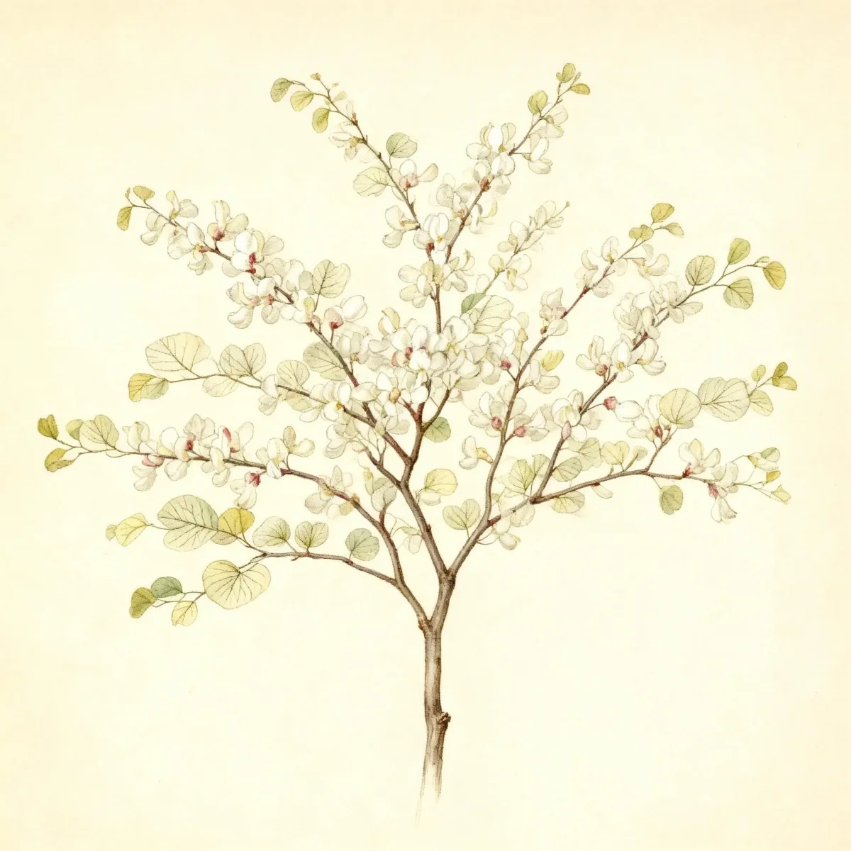 Eastern redbud (Cercis canadensis f. alba 'Royal White')