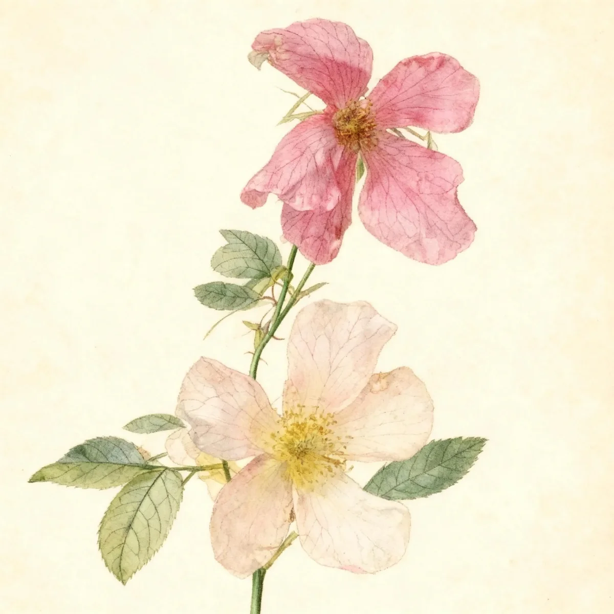 China rose (Rosa 'Mutabilis')