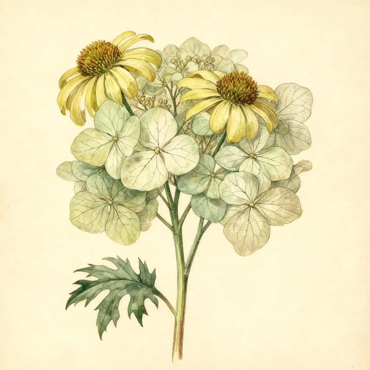 Cutleaf coneflower (Rudbeckia laciniata 'Hortensia')