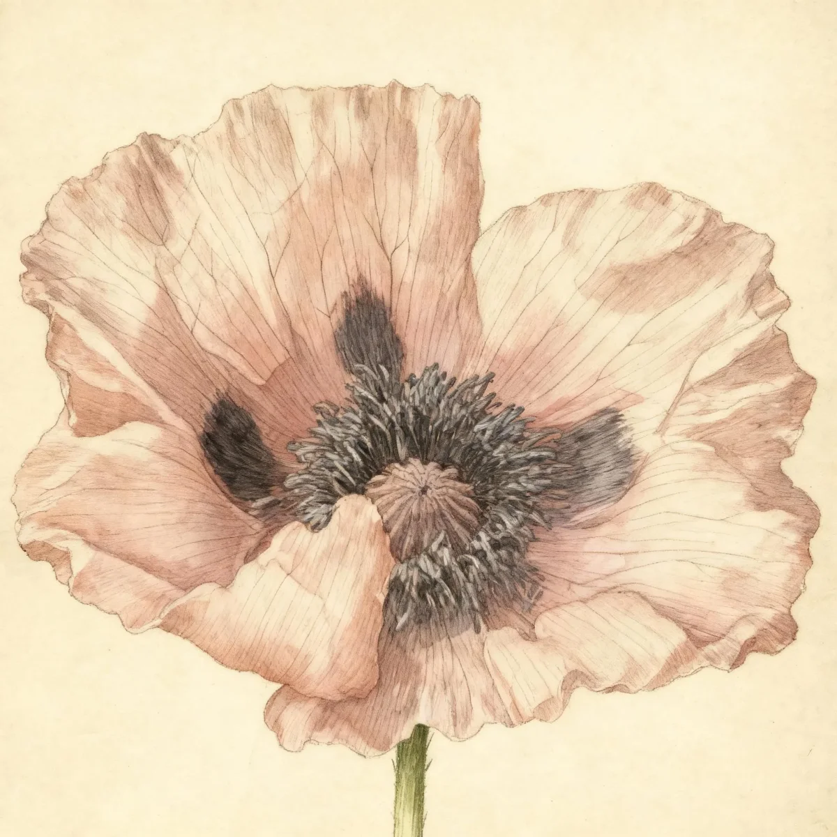 Oriental poppy (Papaver orientale 'Beauty of Livermere')