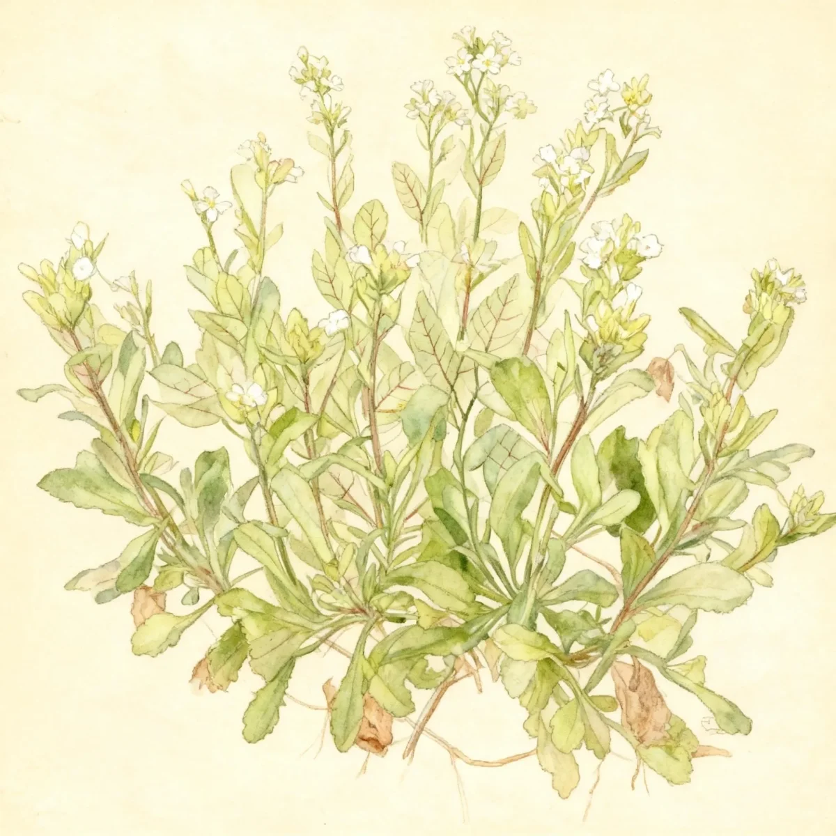 Mountain rockcress (Arabis alpina subsp. caucasica 'Schneehaube' SNOWCAP)