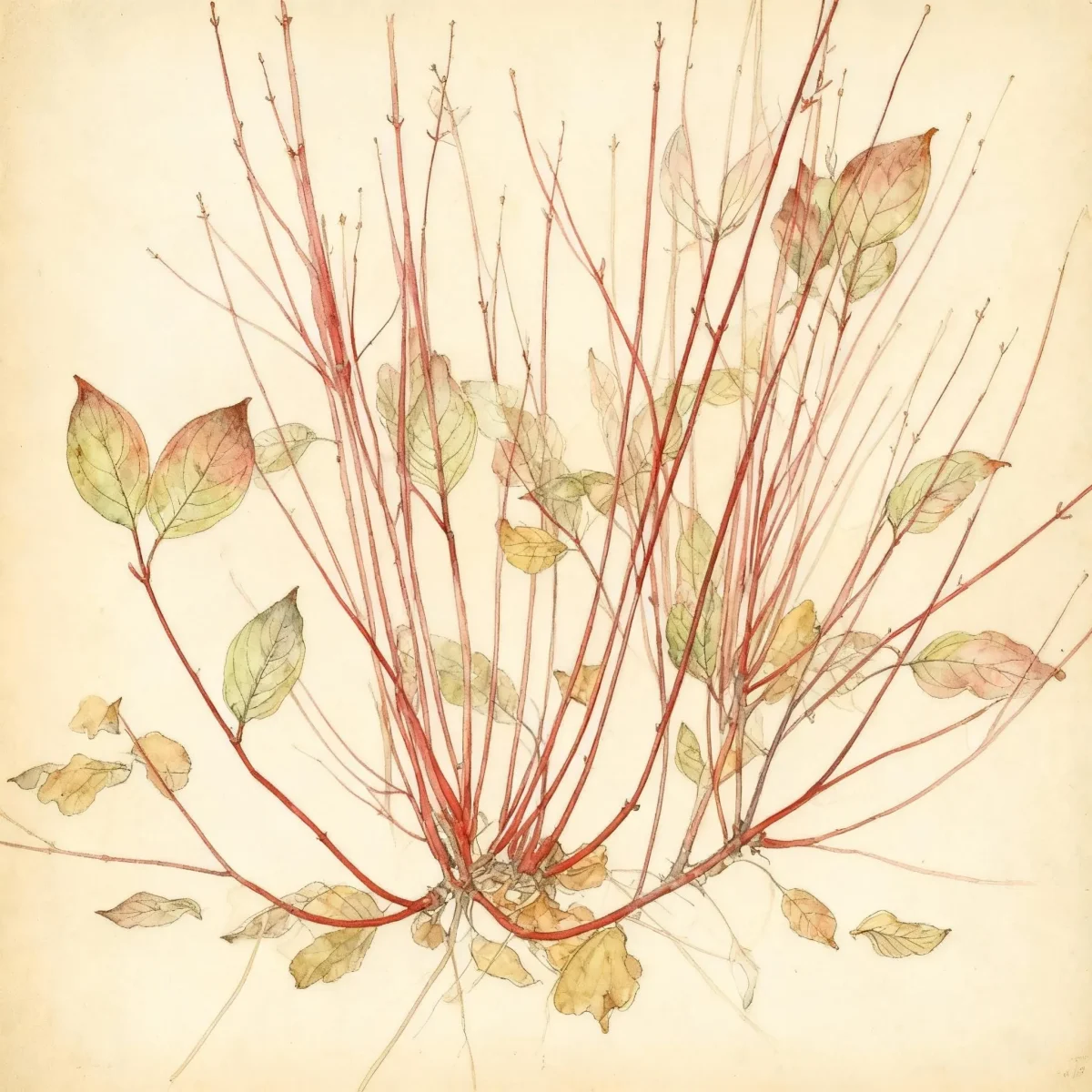 Red twig dogwood (Cornus sericea 'Farrow' ARCTIC FIRE)