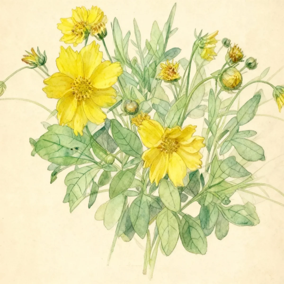 Ear-leaved Tickseed (Coreopsis auriculata 'Zamphir')