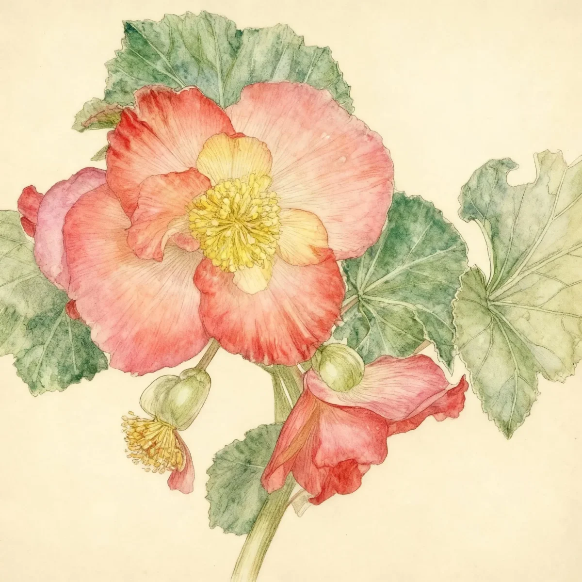 Hybrid tuberous begonia (Begonia (Tuberosa Group))